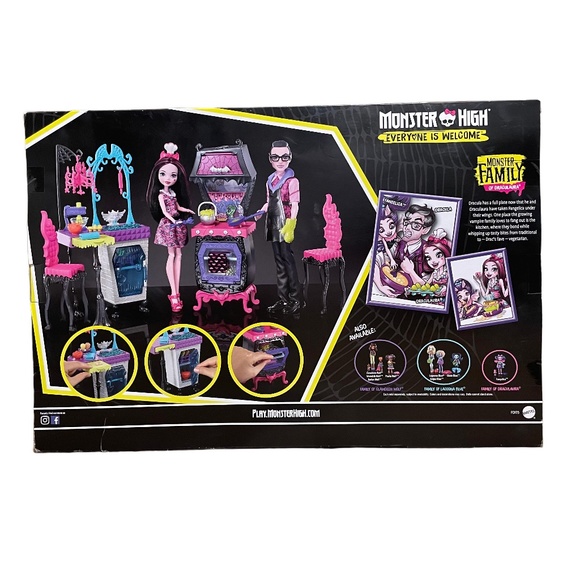Monster High Vampire Kitchen Monster Family Of Draculara Set Mattel NEW! - Picture 4 of 6